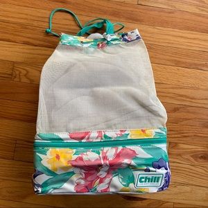 Vintage beach cooler bag